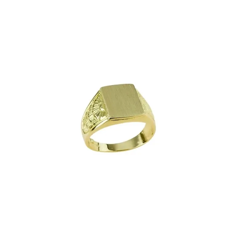 Guld för män Signet Ring