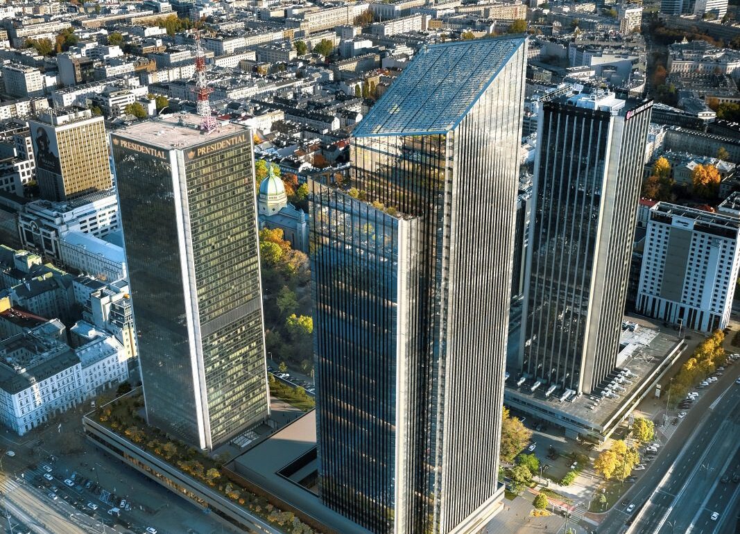 Lilium Tower i Warszawa Organisk Skyskrapa i Upphängning