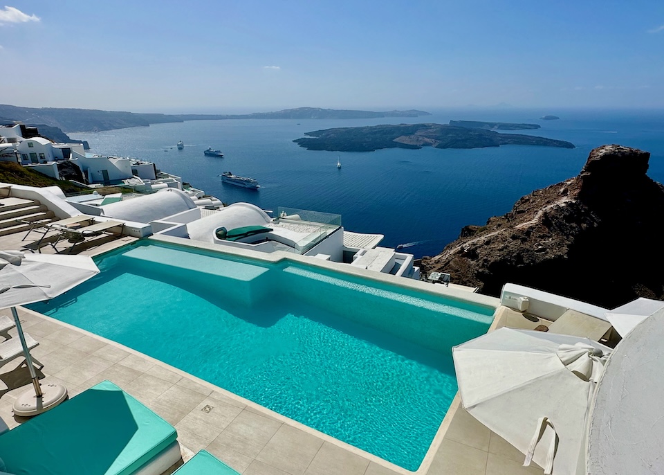 Hotell på Santorini